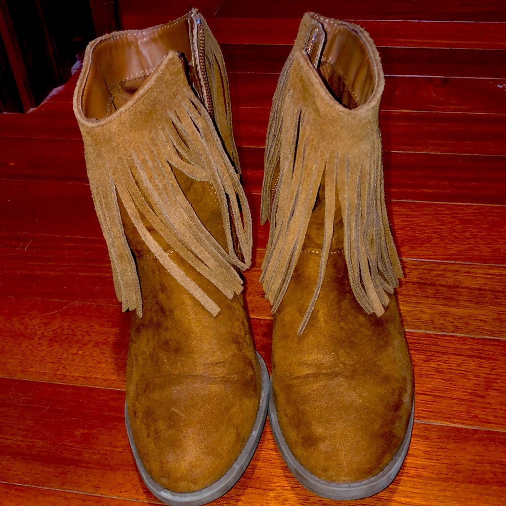 Fax Leather boots size 8